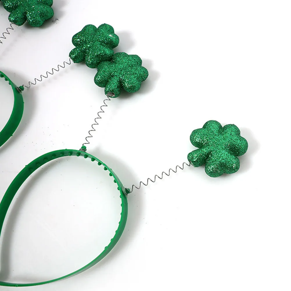 

6Pcs Headbands St Patrick's Day Decorative Festival Hair Ornament Party Supplies Clover Hair Hoops Shamrock Headdress