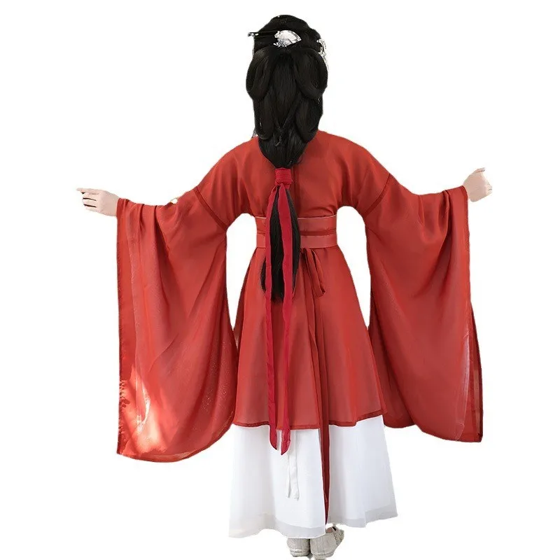 Nowe dziewczyny Retro chińska sukienka Hanfu Vinatge dzieci strój Tang ubrania Vintage dzieci tradycja wykonaj kostium karnawałowy Cosplay