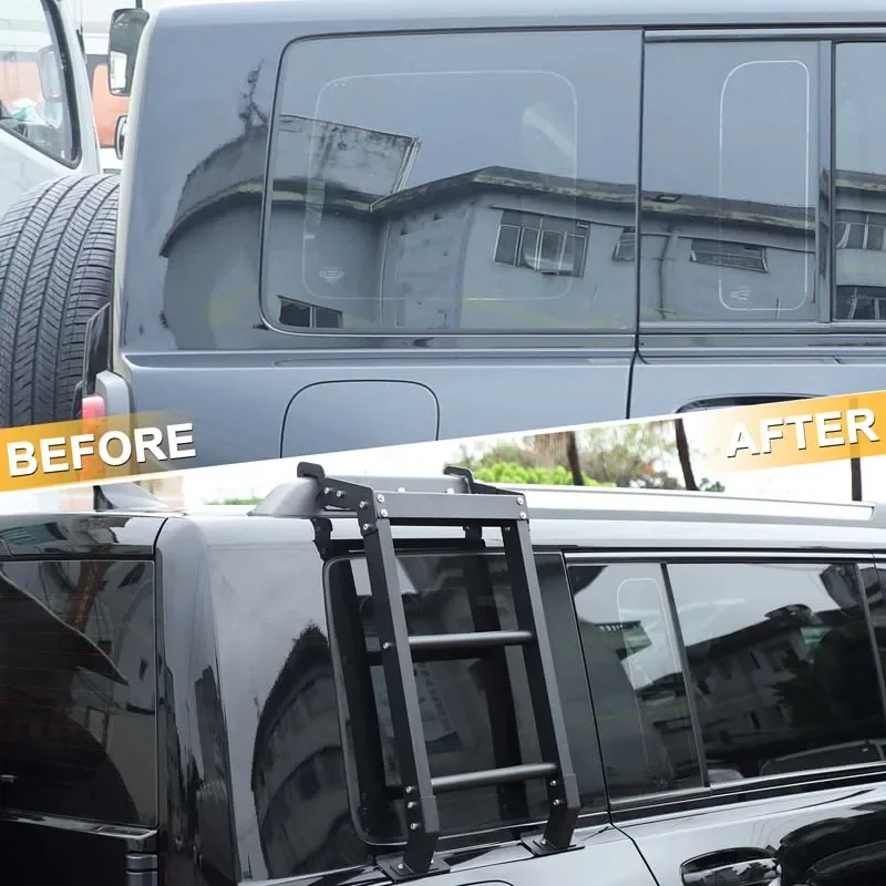 Carbon steel Aluminum alloy Black For Haval Raptors 2023+ Car rear window side ladder Car exterior modification accessories