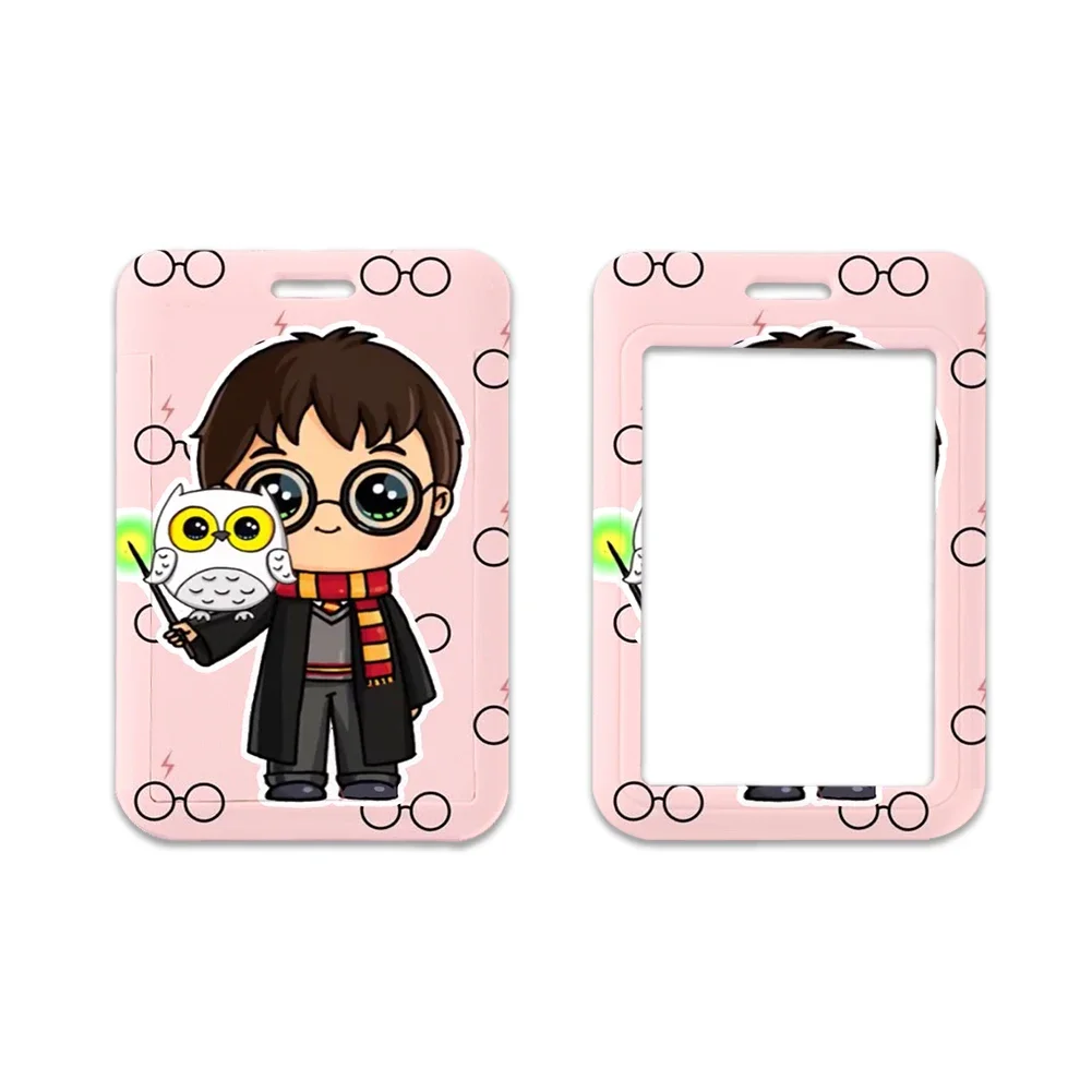 Magic Harry Potter ID Card Holder Lanyards Business Neck Strap Retractable Clip Credit Card Case Keychain Badge Holder