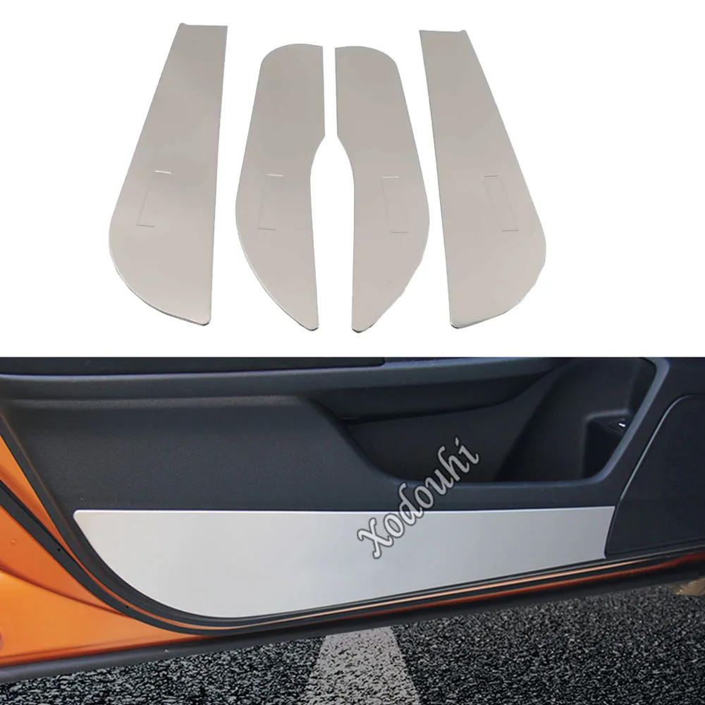 

Car Door Anti Kick Pad Stickers Stainless Steel Accessories Decor Protector for Honda Civic 10th 2016 2017 2018 2019 2020 2021