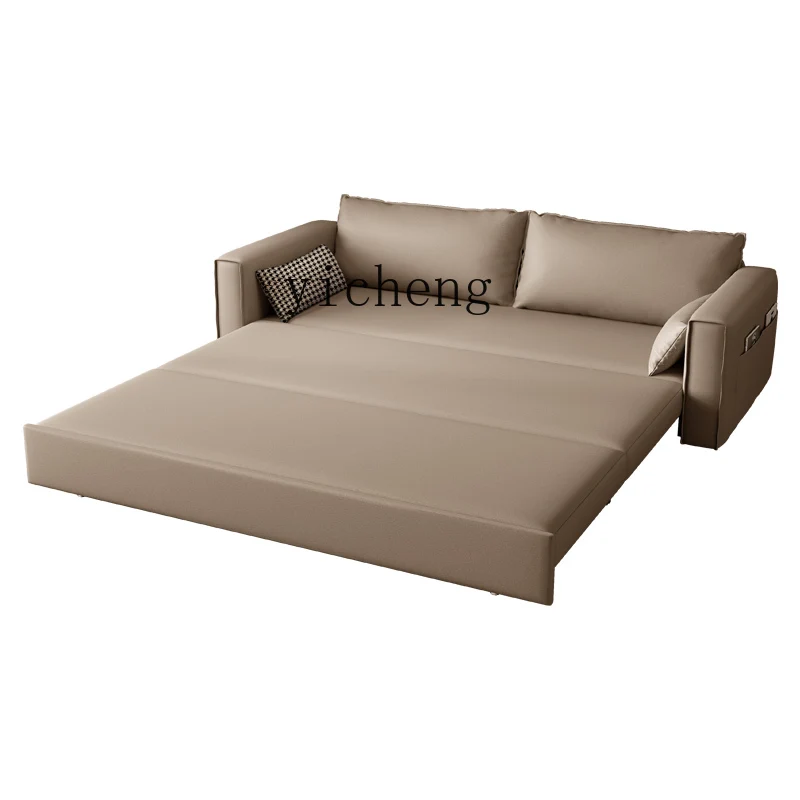 

TQH modern cream wind sofa bed folding dual-purpose living room multi-functional small apartment storage folding bed