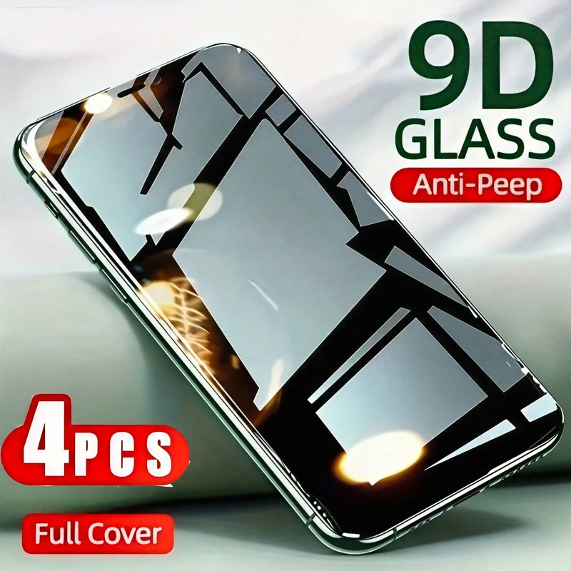 

4Pcs Privacy Screen Protector For iPhone 17 Pro Max Air Film 12 16 13 14 11 15 Pro Max 7 8 6 6S Plus Mini 17 XR XS Max Protector