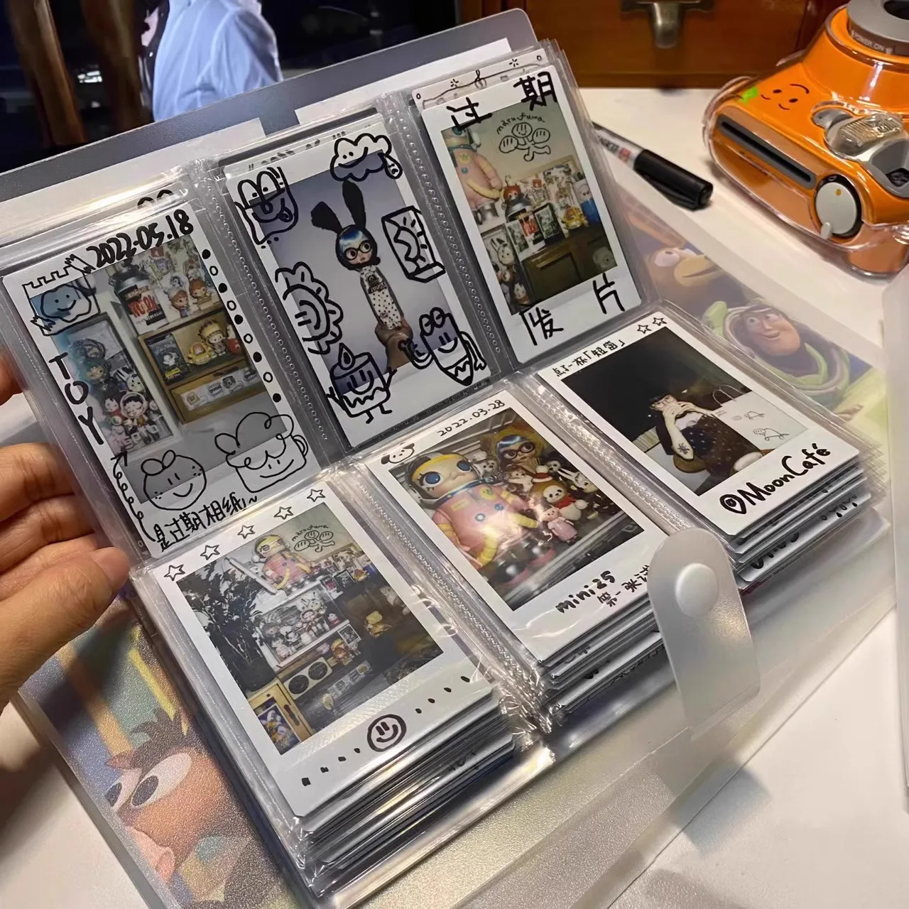 

120 240 Slots Polaroid Photo Album Postcard Storage Book Card Album for Instant Film Photo Collection Folder Organizer