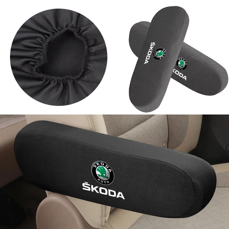 Car Seat Armrest Protector Elbow Support Pad Arm Rest Cover Interior For Skoda Octavia Rapid Kodiaq Superb Derivative Karoq Fabi view 6