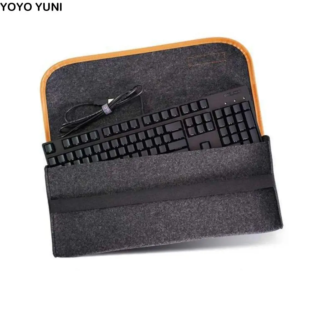 

Thickened Keyboard Protective Cover Large Capacity Soft Keyboard Carrying Case Skin-friendly Dust Proof Keyboard Felt Bag Office