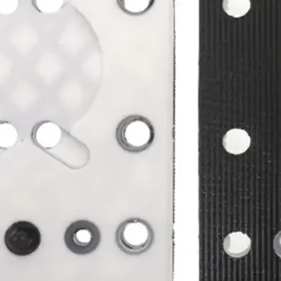 /130x80mm /12 /Holes Sanding Pad Square Backup Plate For RTS 400 REQ Sander Replacement Polishing Disc PU Foam Nylon Abrasive To