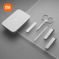 Xiaomi Mijia Nail Clippers Tool Set 5pcs Pedicure Care Clippers Earpick Nail File Professional Beauty Tools Nail Cutter Trimmer