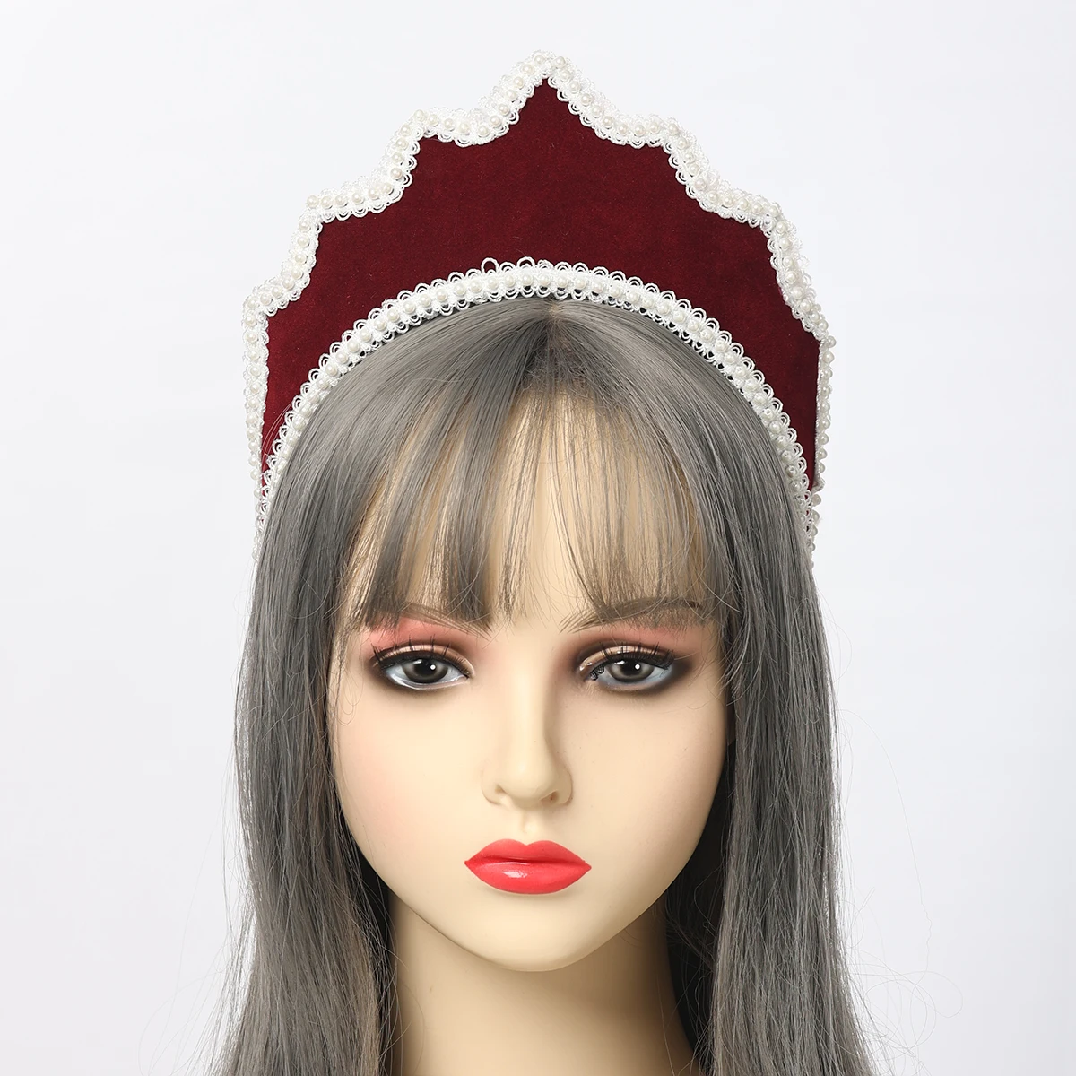 Mittelalterliche Göttinnenkrone Kopfschmuck Königliche Französische Königin Frauen Cosplay Accessoires Haarreif – Detail 6