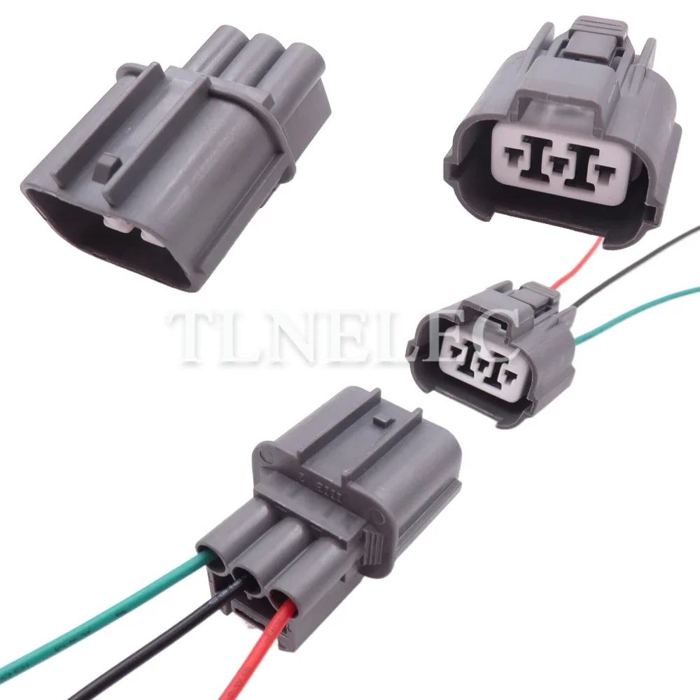 3 Pin Way Car Motor Male Female Wiring Harness Connector with Wires Auto Headlight Sealed Sockets 6189-0130 6181-0071