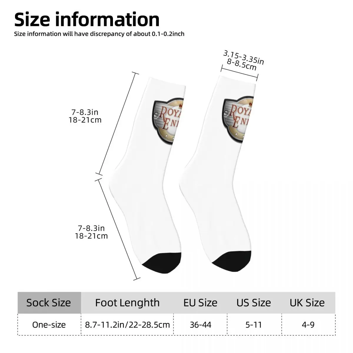 Royals Enfields Stockings Adults Men logo Socks Soft Breathable Kawaii Socks Winter Running Non Skid Socks Birthday Present