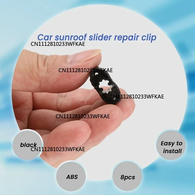 8Pcs Car Sunroof Slider Repair Clips For Renault Megane 3 918066133R 7701209744