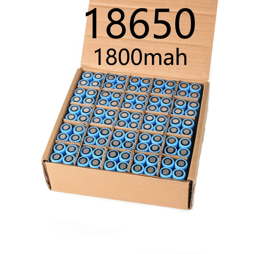 Soshine 100pcs 18650 1800mAh LiFePo4 Battery High Quality 3.2V 18650 1800mAh Rechargeable Battery for Power Tool Home Appliance