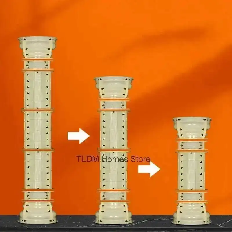 Mold Column Mold ABS Plastic Concrete Cylinder Courtyard for Gardening Outdoor Roof Support Forming Roman Building Formwork