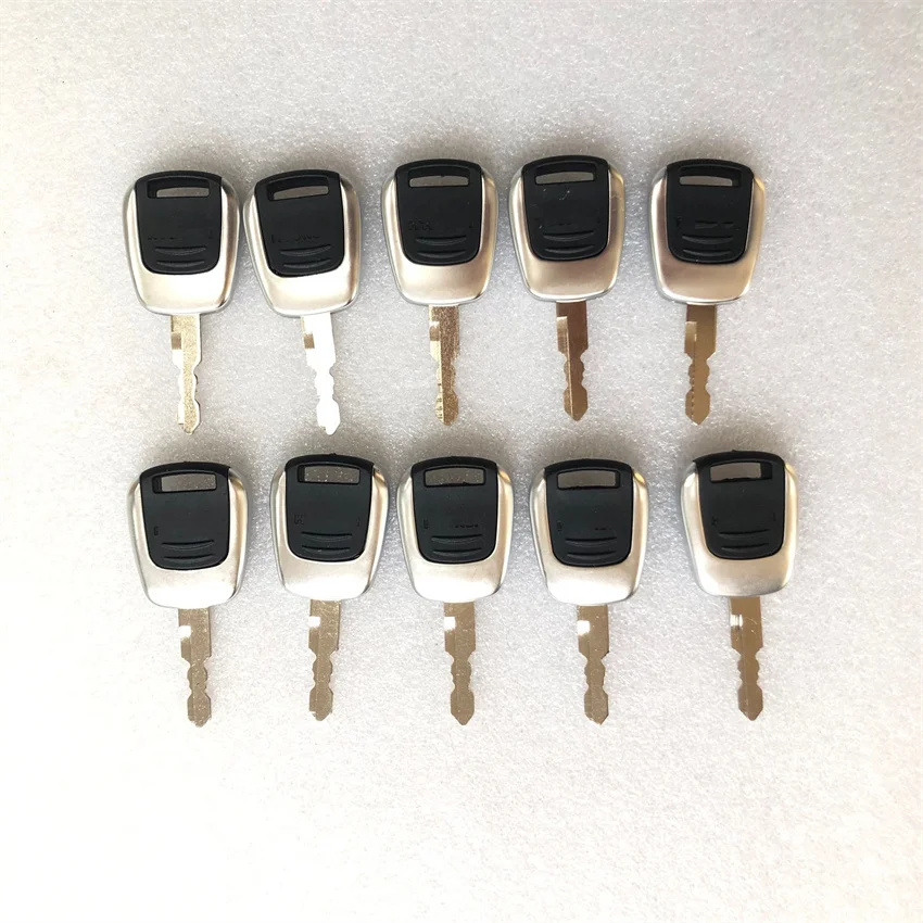 

10Pcs Ignition Keys For Hyundai Excavator Heavy Equipment - New Style 21Q4-00090 9 Series Equipment R-9 Key