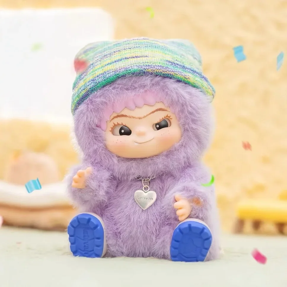 -- HOTSALE WAKUKU Trendy Party Series Blind Box Boneca de pelúcia artesanal - Presente misterioso para amantes da moda de cabelo Rosto de vinil colecionável