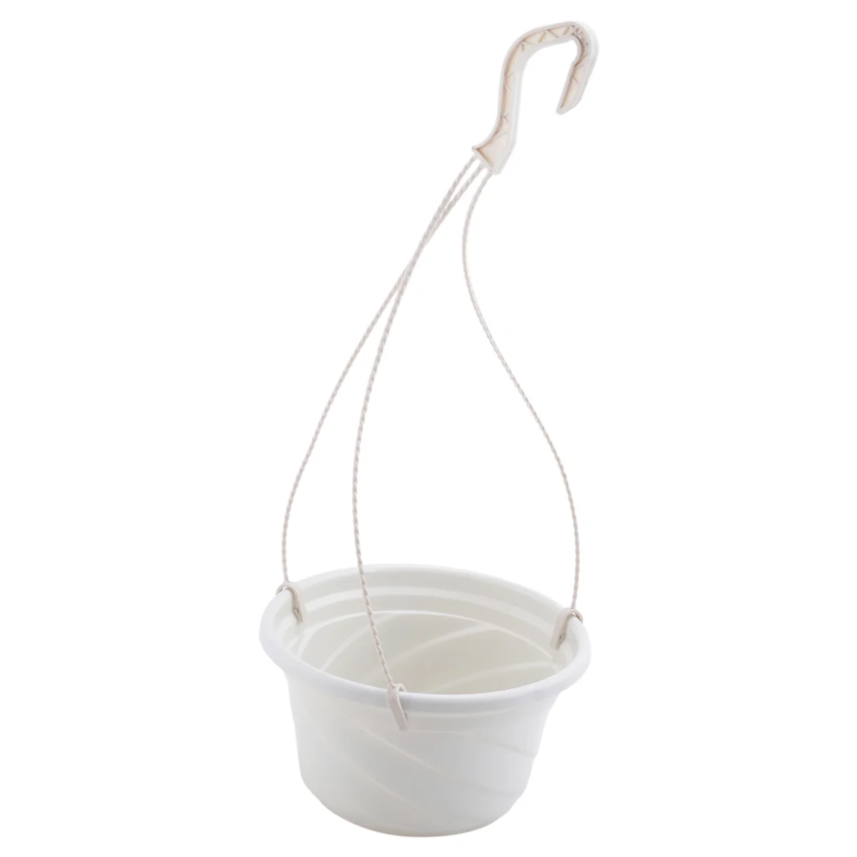 新しいぶら下げ花植木鉢チェーンバスケットプランターホルダー家庭菜園バルコニー装飾白