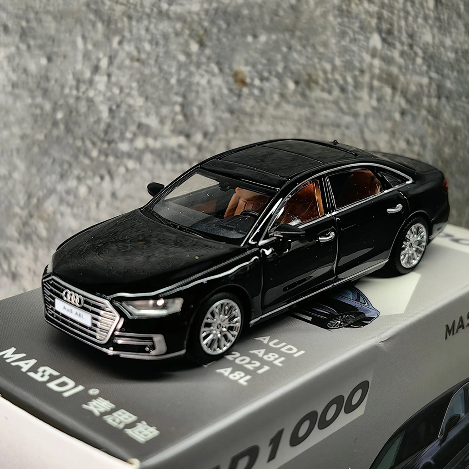 Maisidi 1:64 スケールダイキャスト合金アウディ A8L 高級ビジネス車両おもちゃの車モデルクラシック大人のギフトお土産静的ディスプレイ