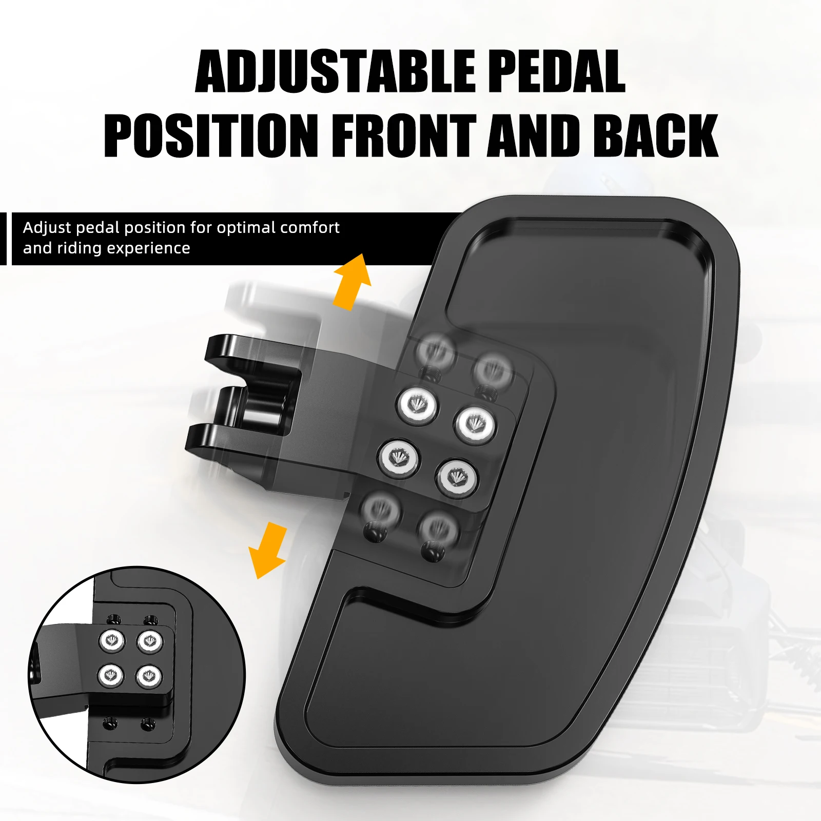 Reposapiés ATV para CanAm Ryker 600 900 Ryker 900 Rally Edition 2019-2021 Ryker 600 900 Ace 900 Sport Ace 2022-2024