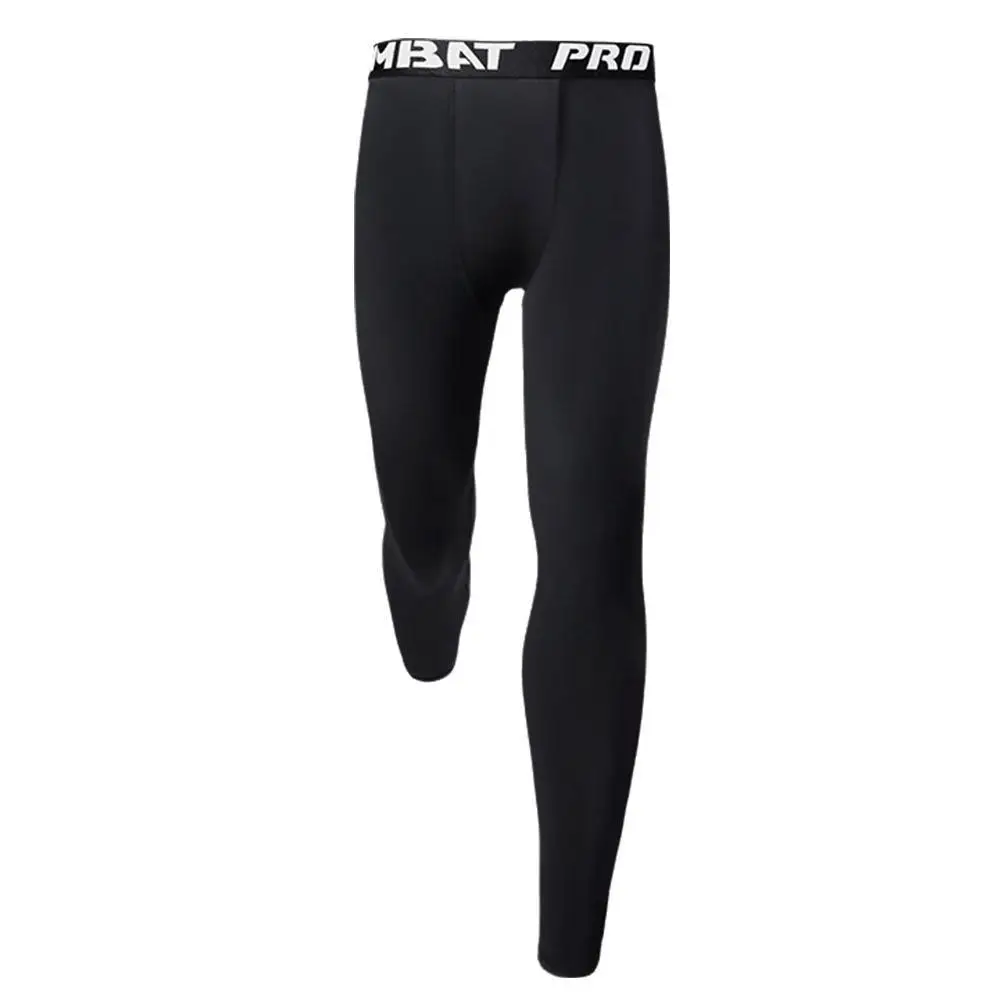 Single Leg Basketball Leggings Men Compression Pants Basketball Leggings Long Pants Sports Training Running Tights Fitness Pants