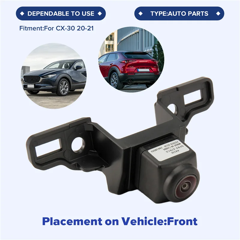 Y45A-Para Mazda CX-30 Estacionamento Assistência Câmera de ré Câmera de carro frontal, Dfr9-67Rc0, adequada para modelos Mazda Cx-30 20-21