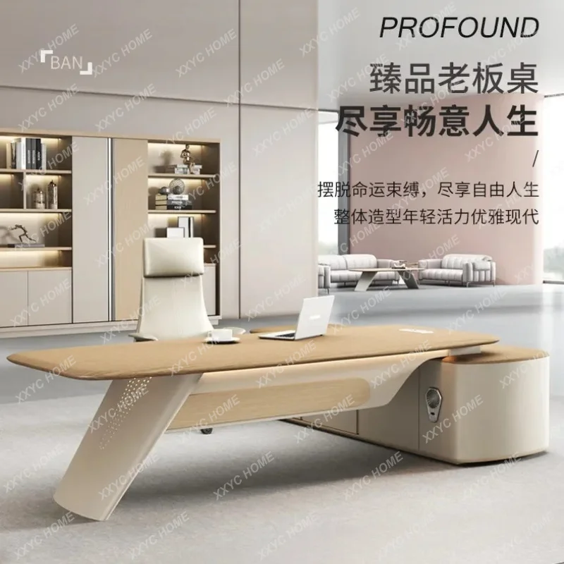 XX Executive Office Desk Modern Luxury Manager Workstation Table Set for Boss