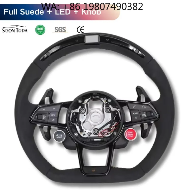 

Magnetic Suction Two Button LED Full Suede Steering Wheel Fit R8 B6 B8 B9 A3 A4 A5 A6 C7 SQ5 Q3 Q5 Q7 RS 8V RS6 RS7 TT