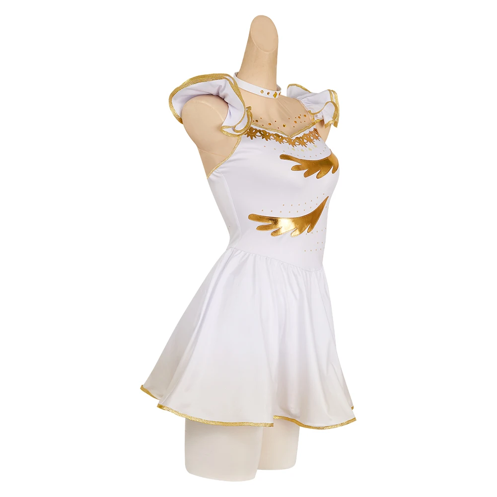 Yuitsuka Inori Costume Cosplay Vestito Fantasia Pattinaggio Vestito Anime Medaglista Travestimento Vestito Donna Halloween Carnevale Festa Gioco di Ruolo