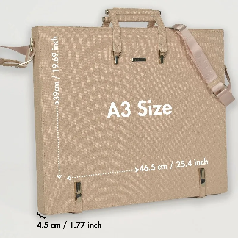 A3 Artists and Painters Leather Binder Combination Art Supplies Gift Ideas Include Leather Binder and Folder