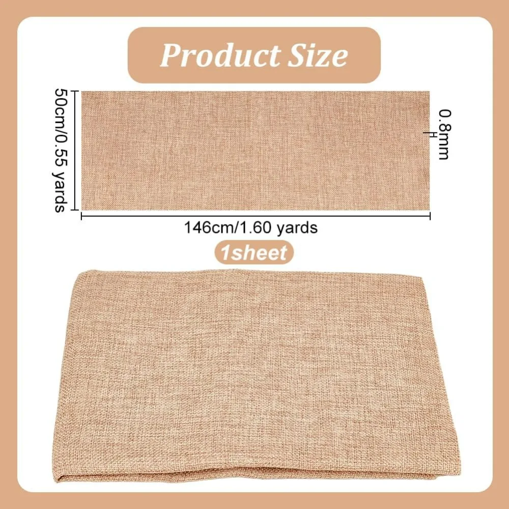 19.7x57.5 Inch Beige Linen Speaker Grill Cloth Linen Speaker Fabric Dustproof Speaker Fabric Stereo Mesh Cloth for Home