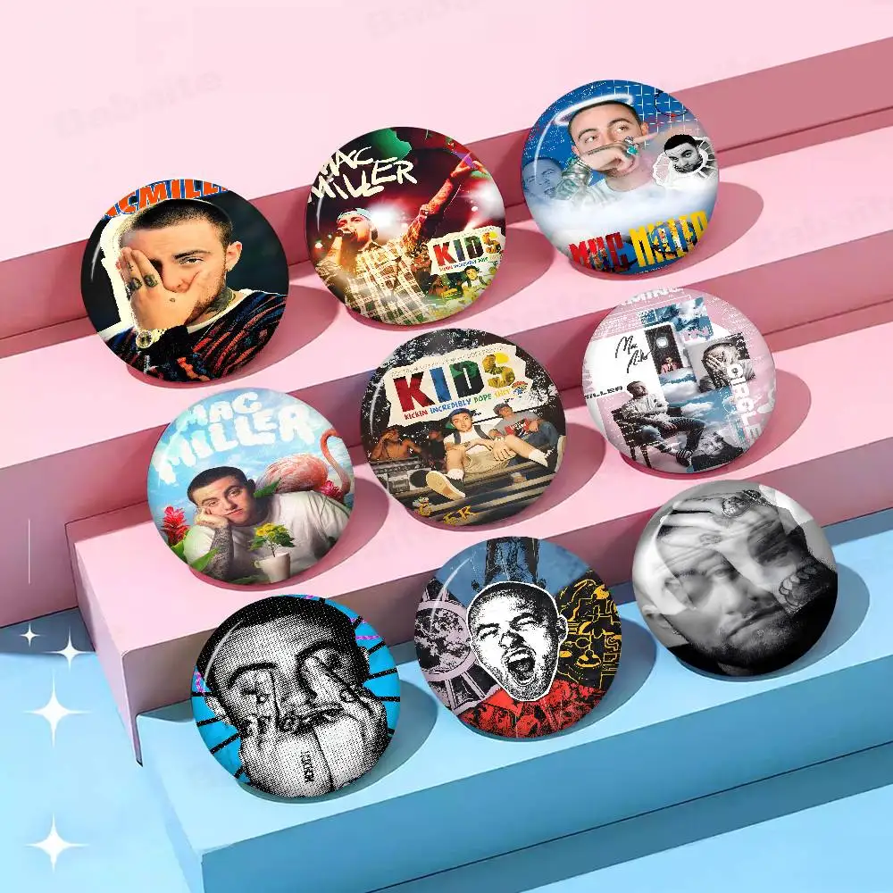 Singer M-Mac Circles Miller Classic Anime Brooches Cute Cartoon  Badge Jacket Jeans Lapel Pin Gift Accessorie