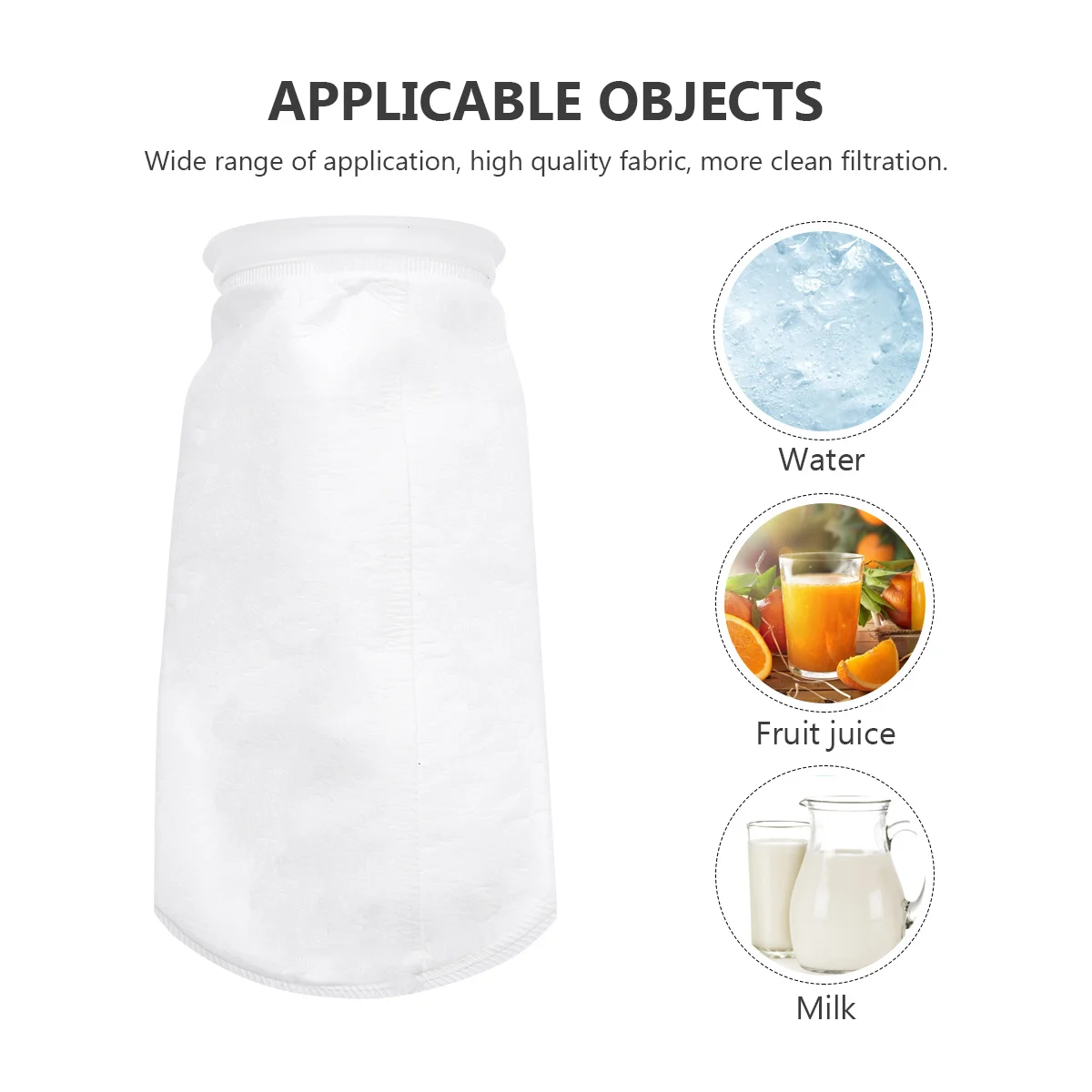

2pcs Non-Woven Filter Bags Reusable Nut Milk Strainer Bag Food Grade For Juice Oil Yogurt Kitchen Easy Clean