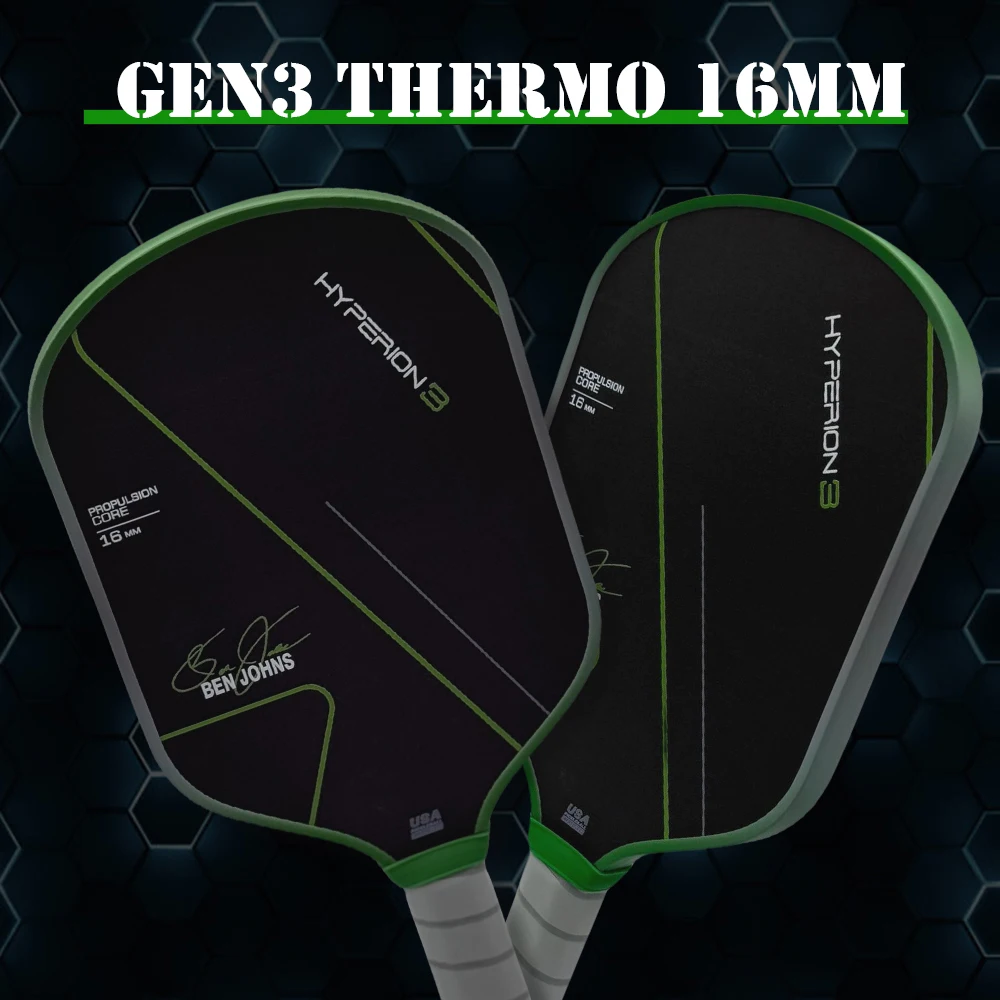 

Ben Johns Edition Hyperion GEN3 16 мм Propulsion EVA Core Pickleball Paddle — одобрено UPA ​