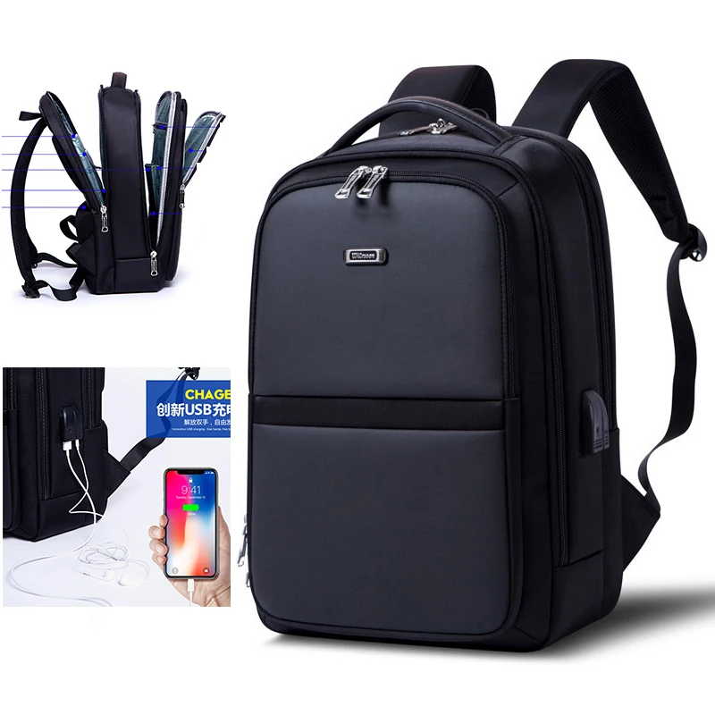 

Large Capacity Men's Business Travel Backpack High Quality Laptop Backpack USB Charging Laptop Bag Waterproof Backpacks Mochilas