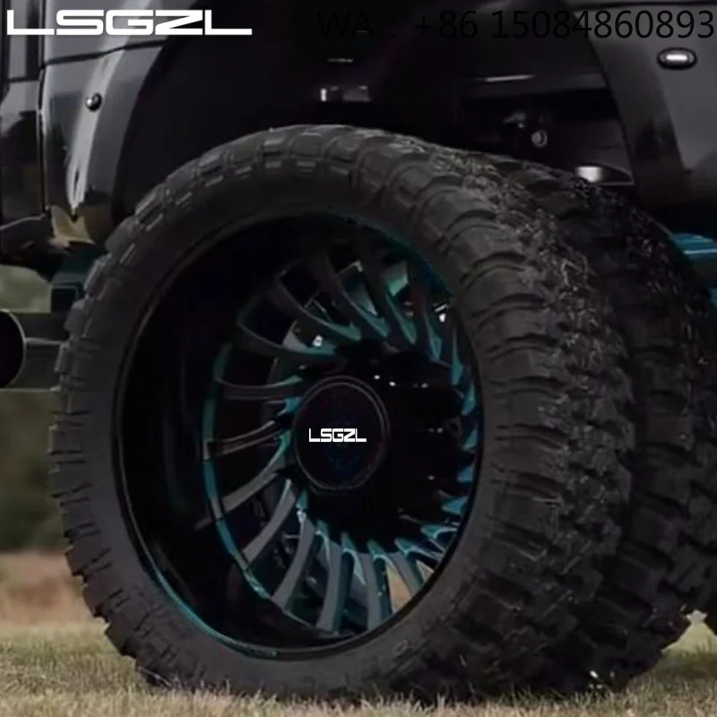 Custom‑Dually‑Forged‑Pickup‑Wheel‑Rims‑22‑28‑Inch‑With‑Floating‑Center‑Cap‑Auto‑Accessories‑For‑Dodge‑2500‑3500‑Truck‑Refit