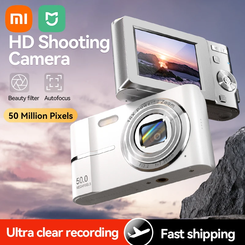 Xiaomi Mini 4K Digitale Camera 50MP 16X Kind Camera Outdoor Anti-Shake Digitale Camera Flitslicht Video Recorder kleine Camcorder