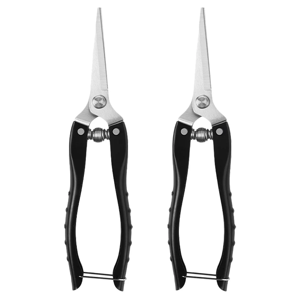 

2Pcs Pruning Shears Garden Shears Heavy Duty Stainless Steel Non-Slip Ergonomic Handle for Branches Flower Stem Trimming
