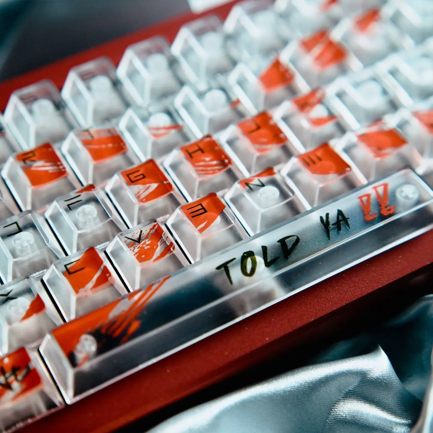 

Колпачки клавиш Afei против недействительных тем, 122-клавишная работа, прозрачные колпачки для ПК, подходящие для механических клавиатур Mad Catz