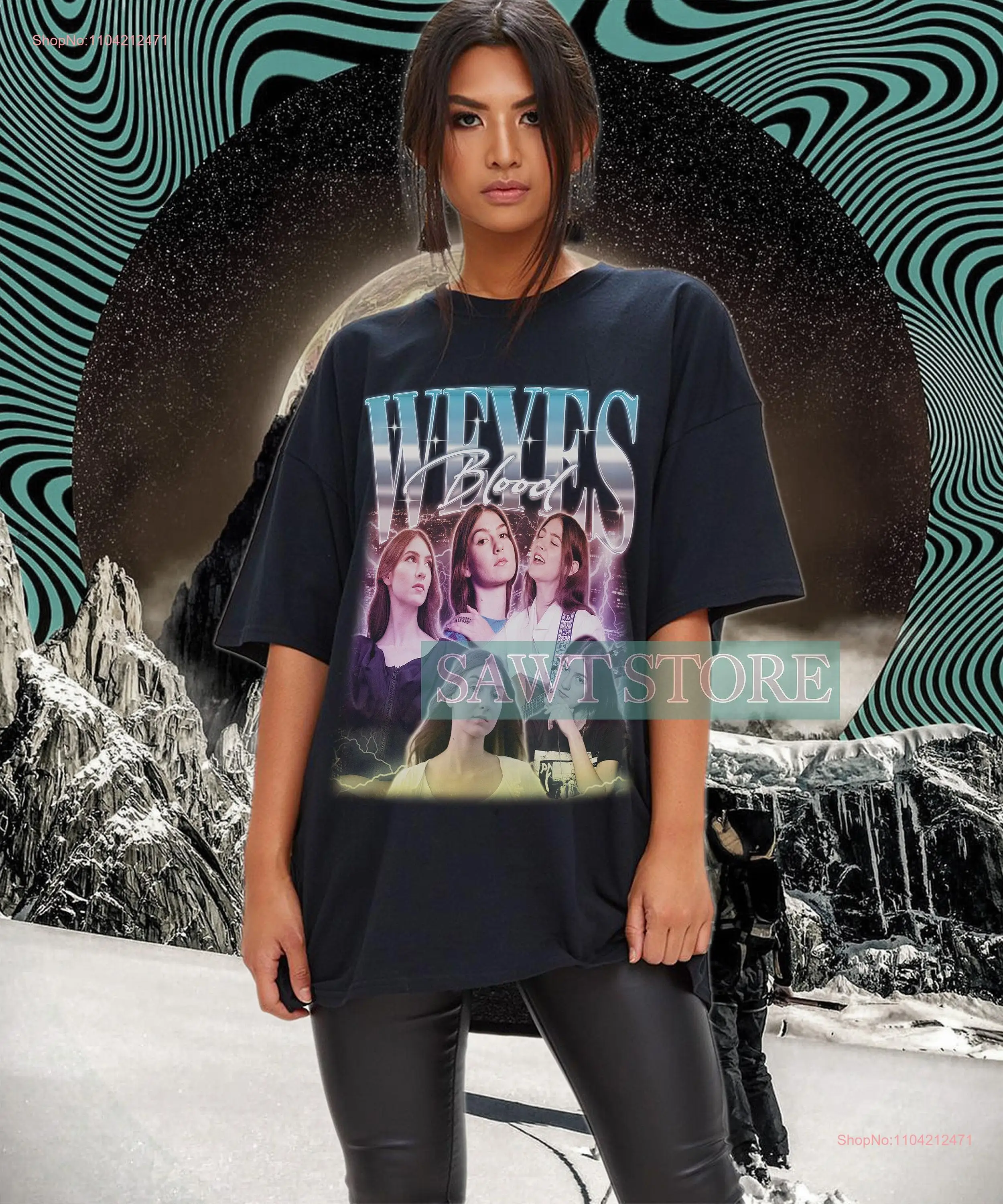 WEYES BLOOD T Shirt Merch Tour Fan Vintage Poster long or short sleeves