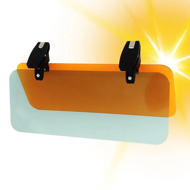 

2-in-1 Day and Night Anti-Glare Car Sun Visor, Adjustable Sunshade Extender Compatible for Day/Night Driving