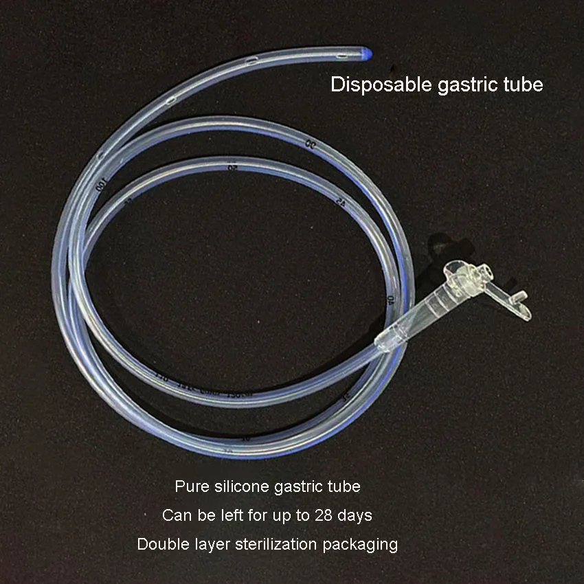 Disposable Gastric Tube Nasal Feeding Tube Medical Silicone Feeding Tube Multi Specification 14Fr Independent Pack