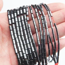 Natural Hematite Stone Cylindrical Beads Spacer Beads for Jewelry Making Bracelet Necklace Beading Diy Handmade Findings