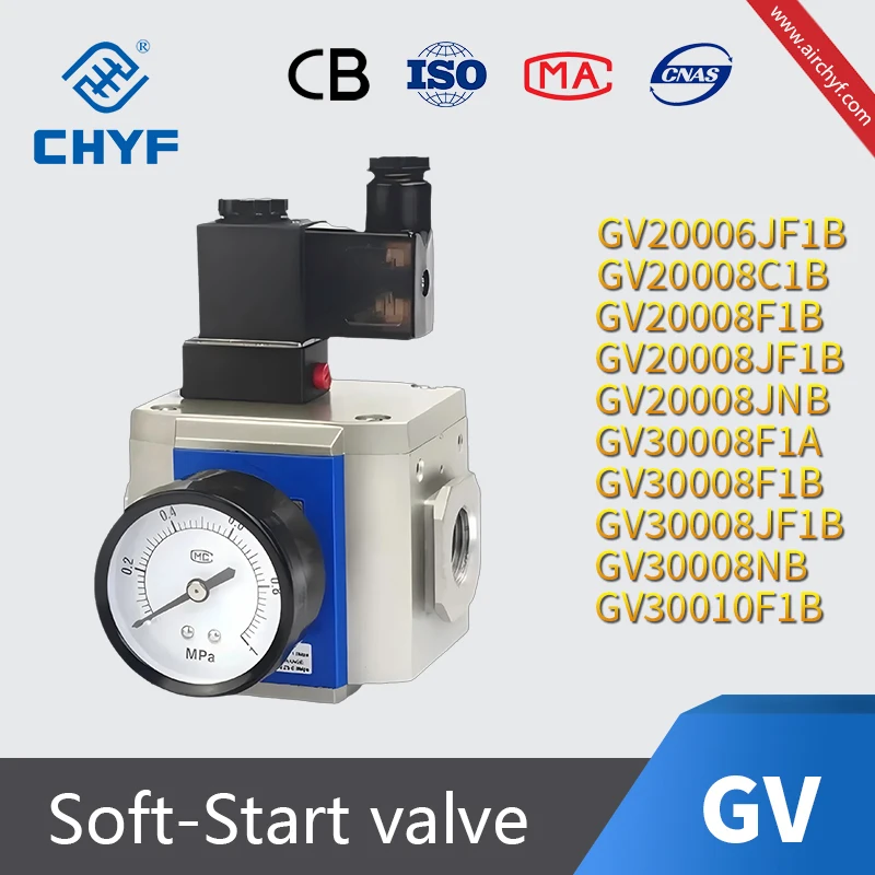 Airtac original Pneumatic GV Series soft-start valve GV200-06 GV200-08 GV300-08 GV300-10 GV300-15 GV400-10 GV400-15