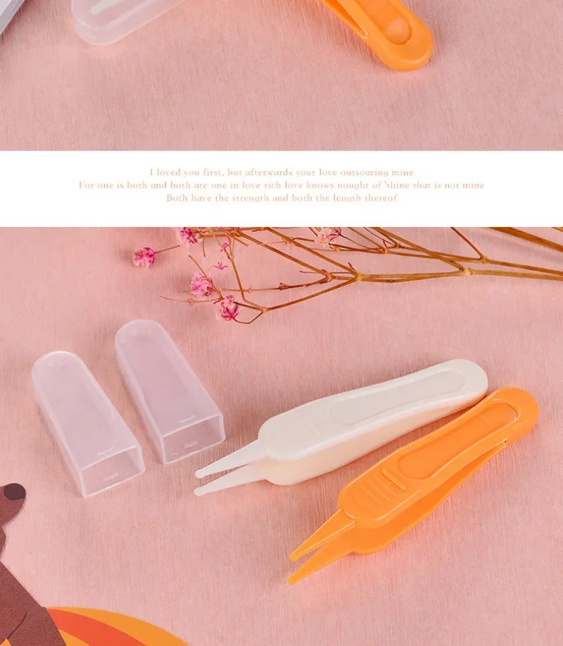Baby Kunststoff Pinzette Nase Reiniger Werkzeug Kinder Sicherheit Pinzette Reinigung Zange Kleinkind Nasenhöhle Pflege Liefert Baby Essentials – Detail 9