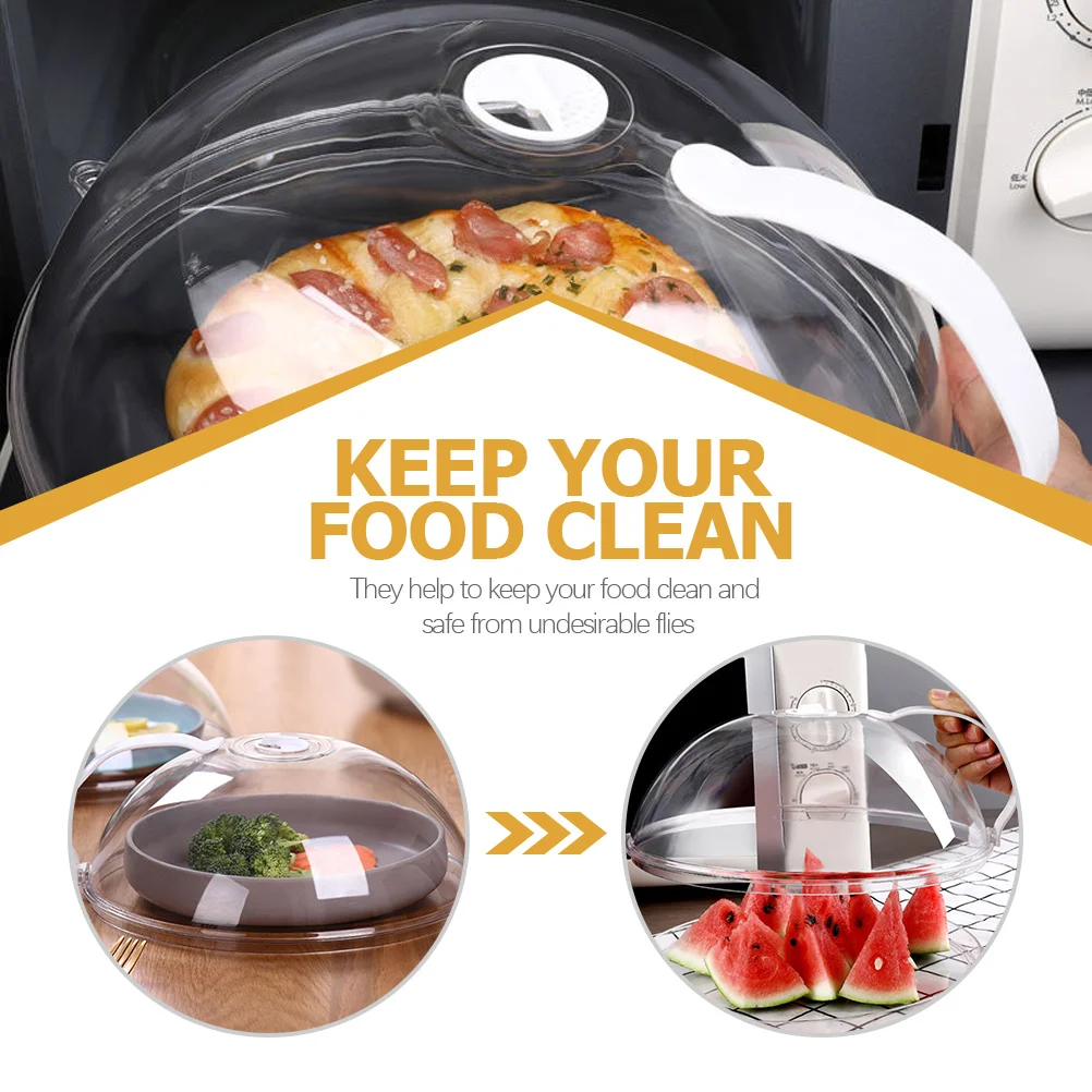 

1Set Food Covers Simple Transparent Fresh-Keeping Protection for Cake Vegetables Fruits Indoor Outdoor Use Portable Dish Covers