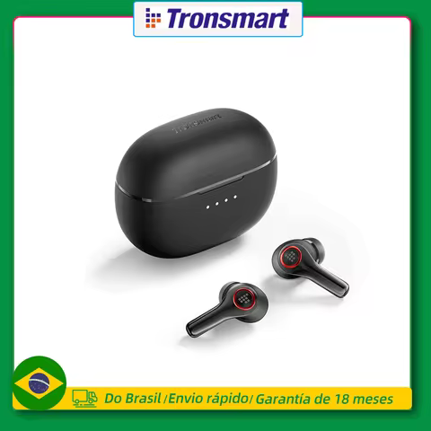 Fones de ouvido Tronsmart Soundfii NC 2, Bluetooth, sem fio, com cancelamento de ruído ativo híbrido, áudio de alta resolução, 40 horas de reprodução, lançamento em 2026 (NOVO)