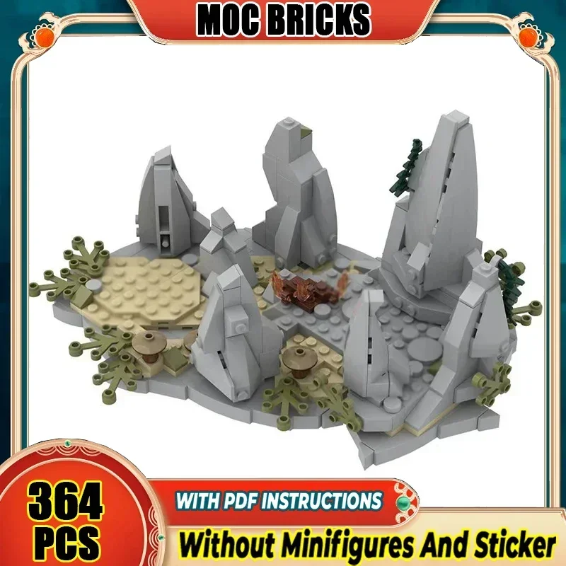 

Magical Rings Moc Building Blocks Movie Scene Goes South Model Technology Bricks DIY Assembly Street View Toys Gifts