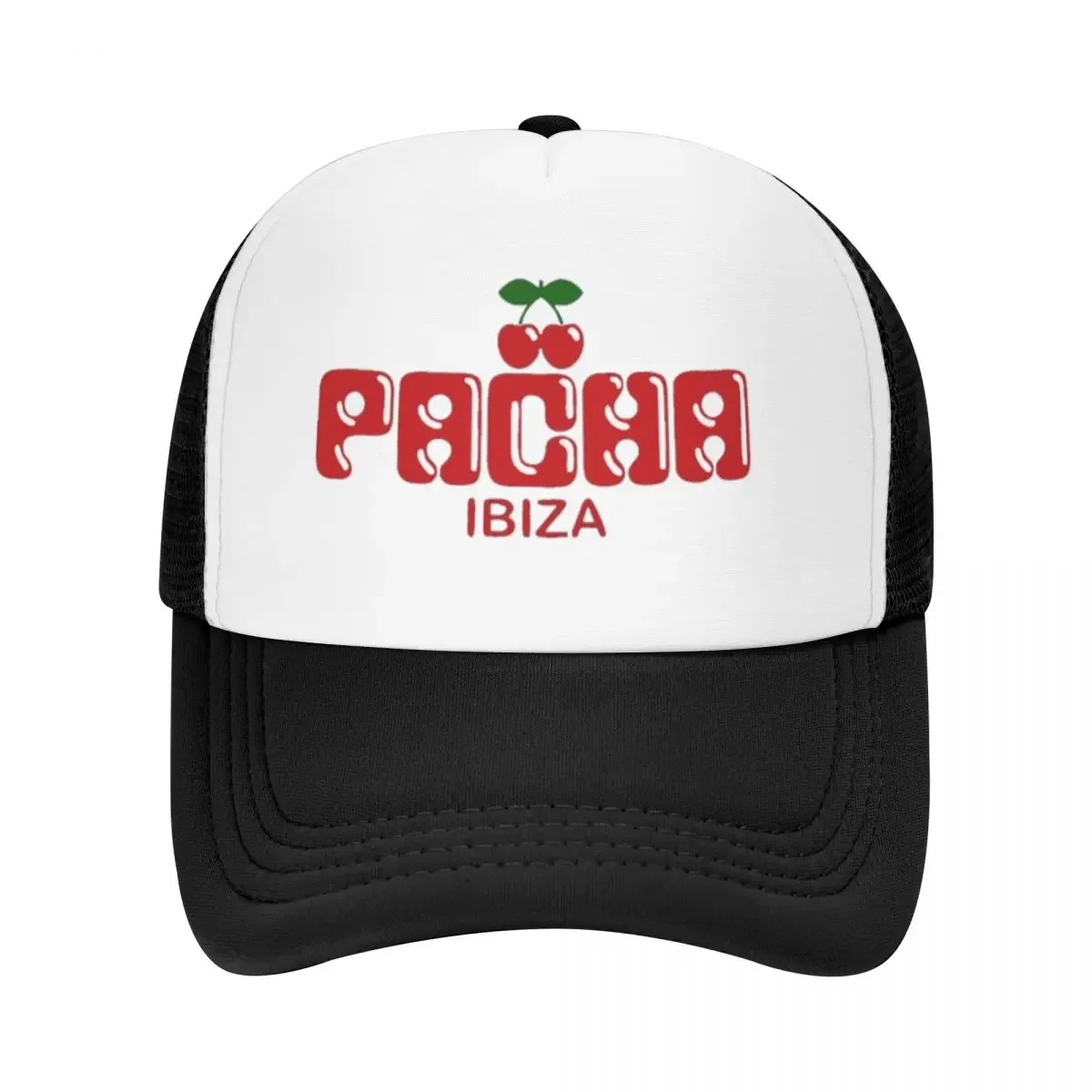 Red Cherry Spanish Pacha Ibiza Pool Party Mesh Baseball Caps For Mens Personalized Male Beach Dad Hats Peaked Cap