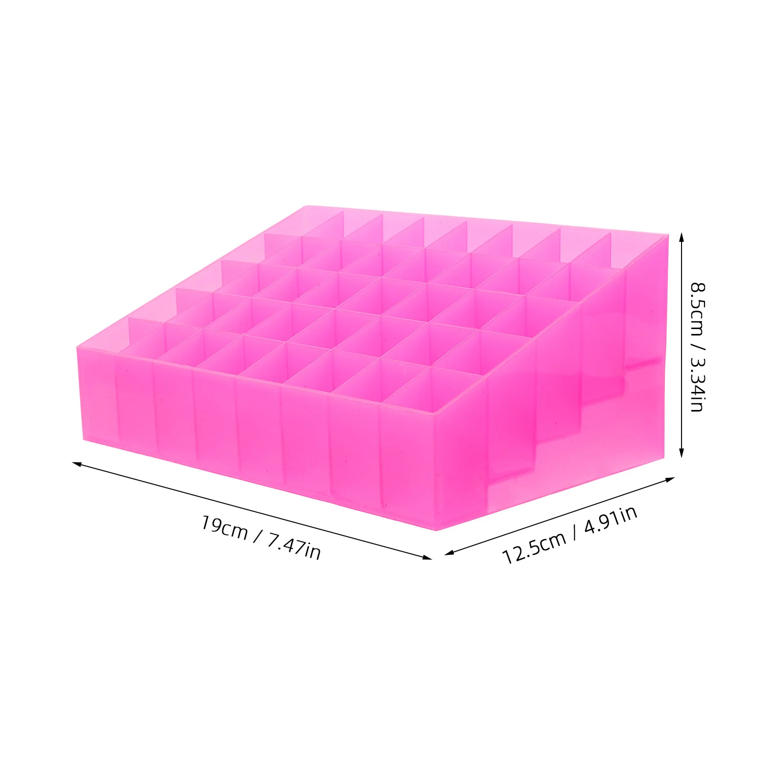 Lipstick Storage Box Holder For Makeup Organizer 40 Slots Desktop Jewelry Ring Beads Case Pink