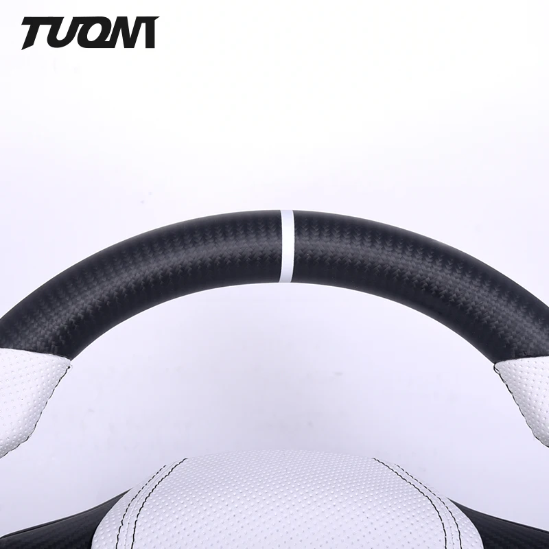 Fit For Tesla Model X Model S Model 3 Model Y Yoke Sports Carbon Fiber Car Steering Wheel Custom Heating Suede Leather Upgrade